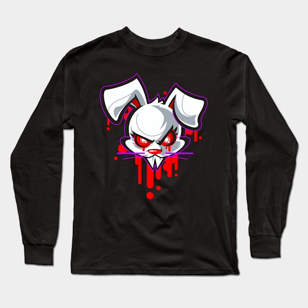 Vampire Bunny Dark Long Sleeve T-Shirt by Sanguiphilia